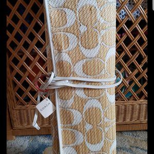 Authentic Coach Signature C Beach Mat